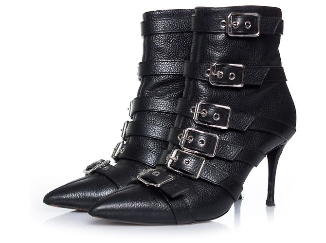 Botas multi-fivelas Giuseppe Zanotti. Preto