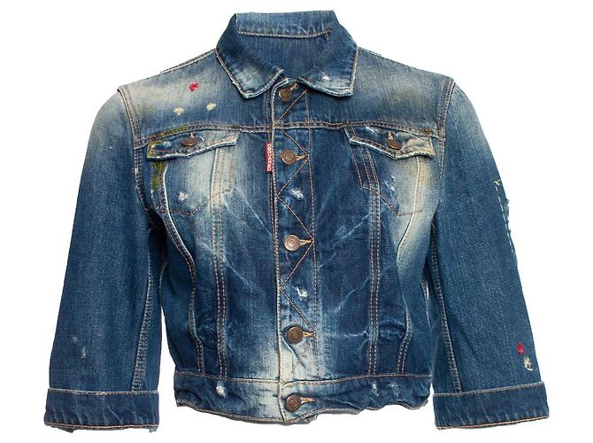 Dsquared2 short sleeve denim jacket Blue