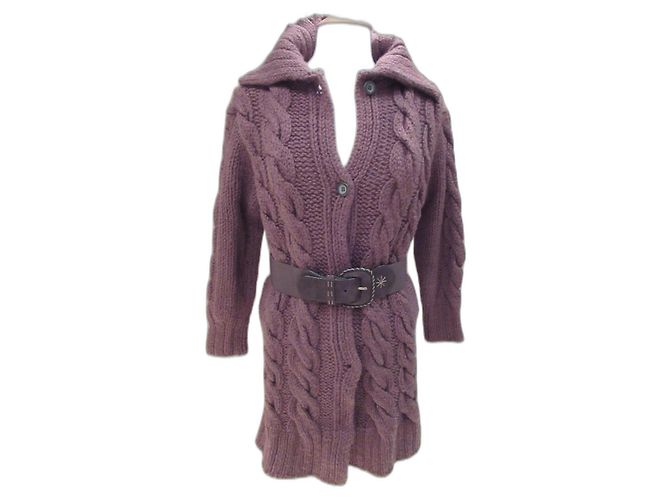 Autre Marque Jackpot-Cardigan aus brauner Wolle