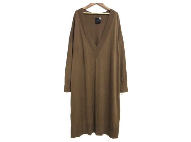 Autre Marque Abito oversize in cotone Suvin ATON Marrone