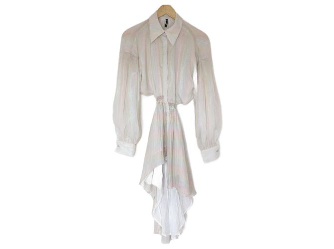 Autre Marque Vestido plisado de chiffon AULA AILA Multicolor