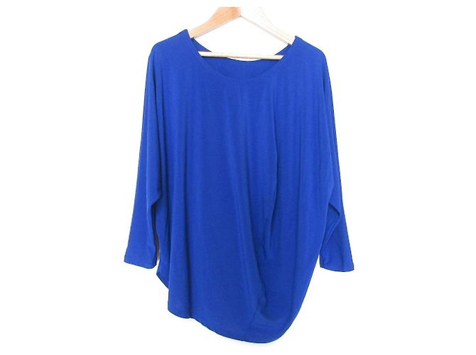 Top a maniche 3/4 deconstructed ISSEY MIYAKE Blu
