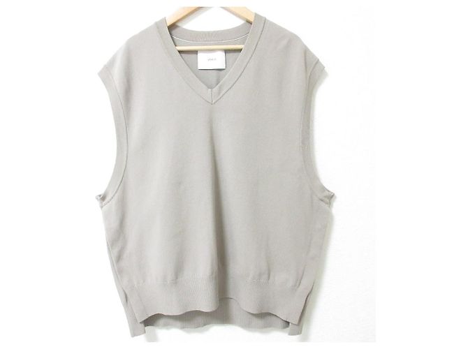 Autre Marque Geteilter Strickwesten Stein Beige