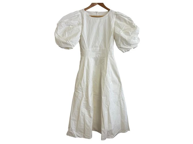 Autre Marque Vestido Flare de Algodão STINA Branco