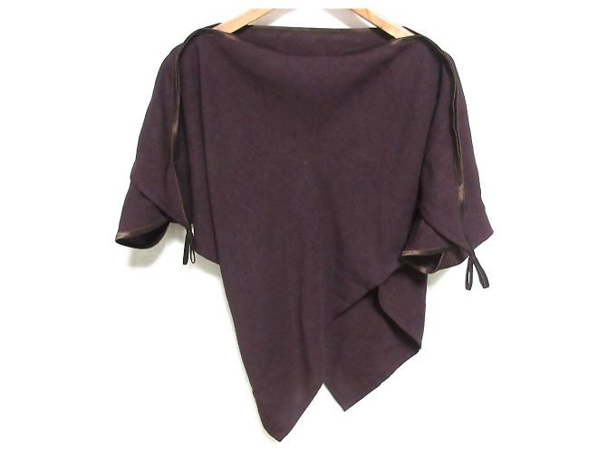ISSEY MIYAKE BIAS PARTITION Tagliato e cucito Porpora