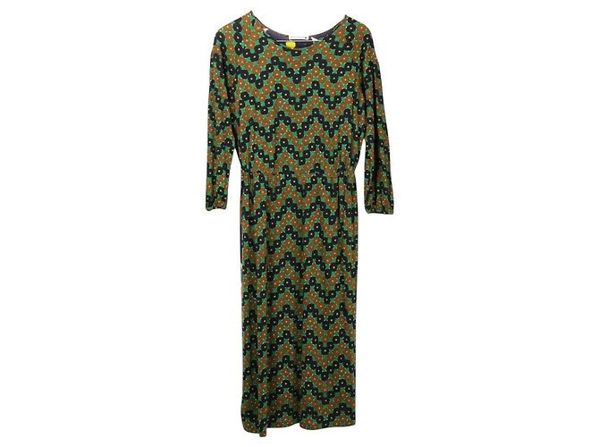 Autre Marque Strickkleid Forest Ring von mina perhonen Braun