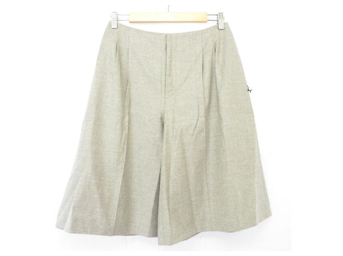 Autre Marque FOXEY Armand Woll-Kaschmir Strickhose Beige