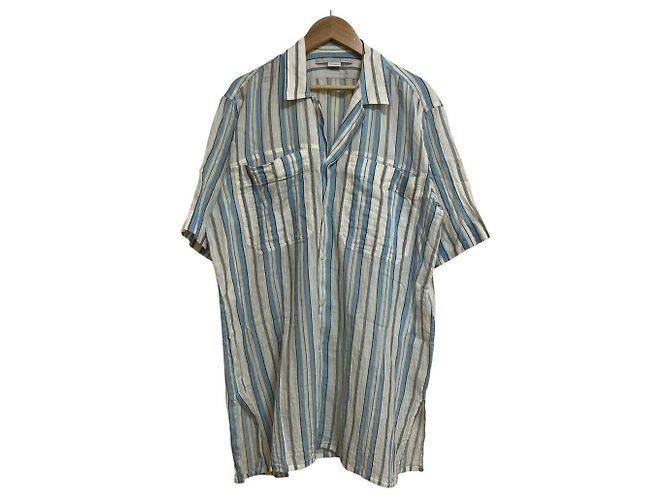 Stella Mc Cartney Camisa de algodón a rayas Stella McCartney Blanco Azul