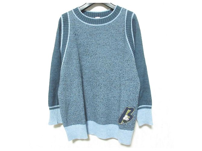 Autre Marque Beta Wollmischung Strickpullover Blau