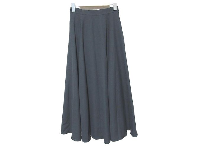 Autre Marque Gonna Maxi Drappeggiata a Pannelli LE CIEL BLEU Marrone Nero