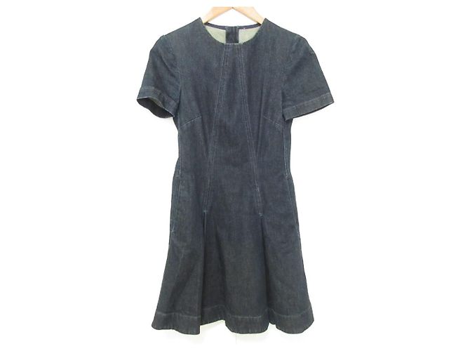 Stella Mc Cartney Stella McCartney Stretch-Denim-Kleid Blau