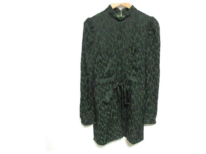 Autre Marque Jacquard-Bluse aus Acetat und Rayon TOGA PULLA Grün