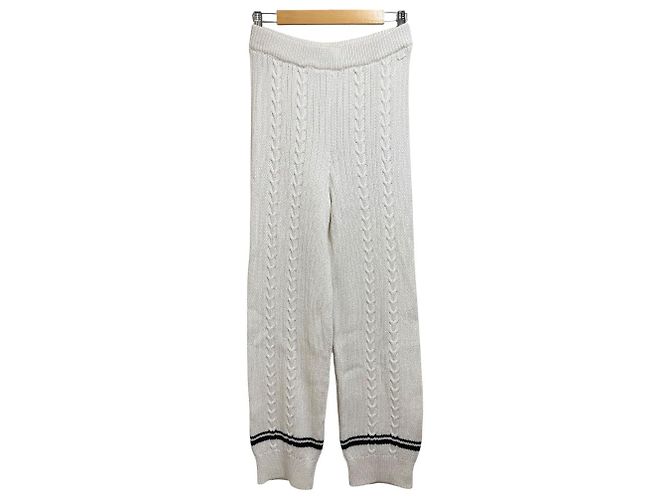 Armani Exchange Strickhosen Weiß