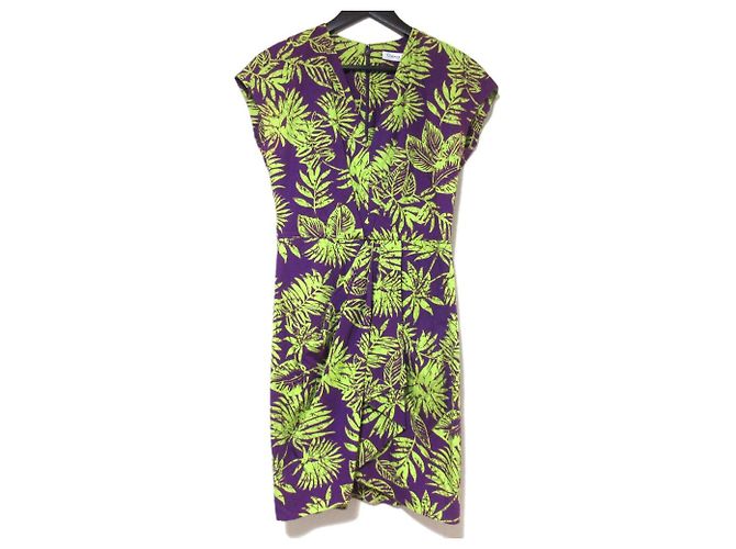 Botanisches Kleid Christian Dior Lila
