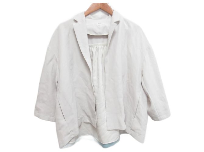 Autre Marque yori Back Gather Tailored Jacket Beige