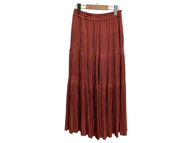 Autre Marque Gonna a strati arricciata GRACE CONTINENTAL Marrone