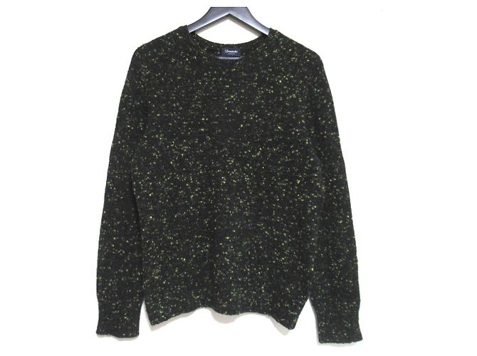 Autre Marque Drumohr Mischgarn Pullover Schwarz Gelb