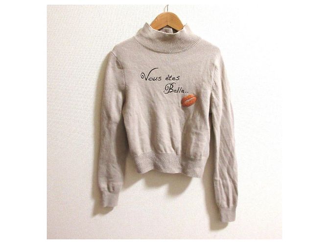 Autre Marque Message Knit Pullover von Her Lip to Beige