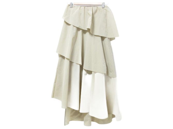 Autre Marque gonna lunga a strati STRASBURGO Limited Beige