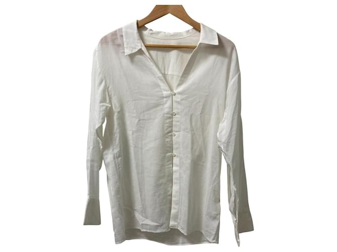 Autre Marque Plage Sheer Blouse White  ref.2609966