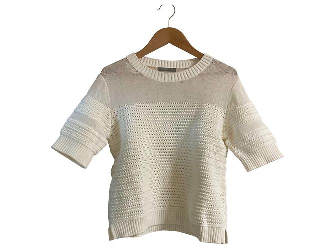 Theory Luxe COTOCO SARAH Strickpullover Weiß 