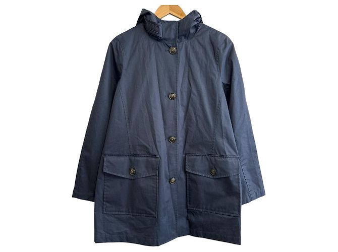 Autre Marque Casaco de lã com capuz de primavera Woolrich Azul Azul marinho