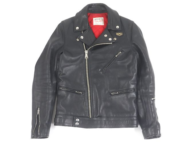 Autre Marque Chaqueta de cuero ajustada Cyclone de Lewis Leathers Negro