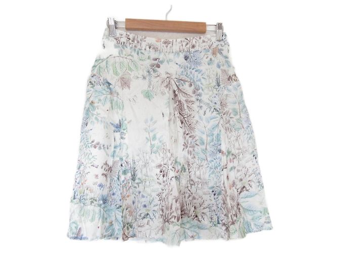 Paul Smith BLACK Flower Print Satin Skirt