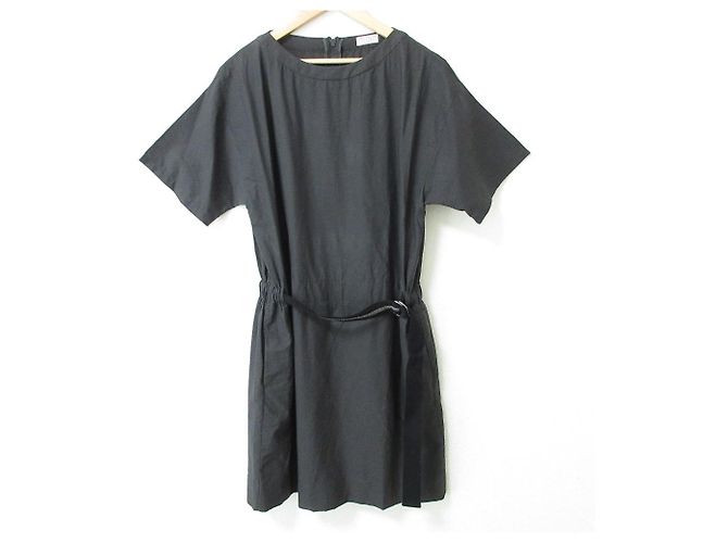 Autre Marque Monile Kleid Brunello Cucinelli Grau Anthrazitgrau