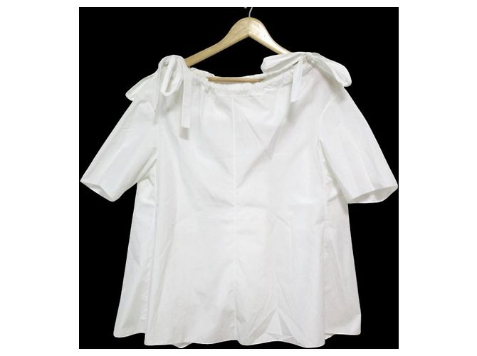 Top de manga corta con cinta Marni Blanco
