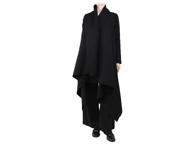 Norma Kamali Black drapey coat - size S