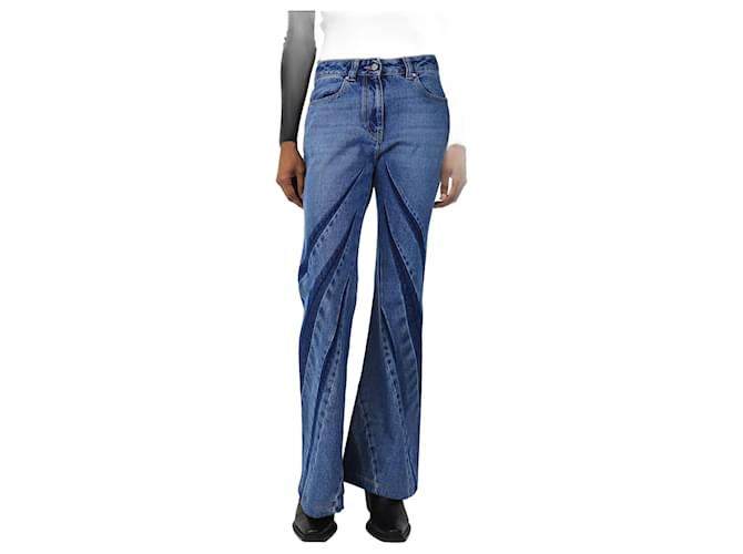 Autre Marque Blue boot cut jeans - size UK 8 Cotton  ref.2610638