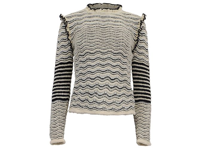 Gestreifter Strickpullover Shirin von Ulla Johnson aus mehrfarbigem Baumwollgarn Mehrfarben