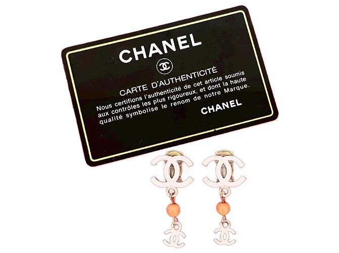 Timeless Chanel Coco Mark Ohrringe Accessoire Golden Metallisch