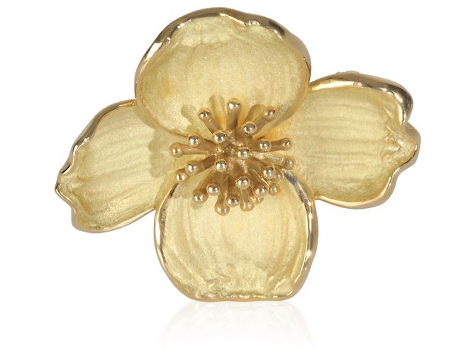 Broche Dogwood de Oro Amarillo Tiffany & Co.
