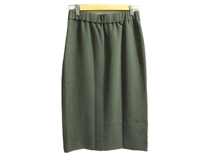 Autre Marque Falda lápiz de jersey doble SOEJU Verde Verde oliva
