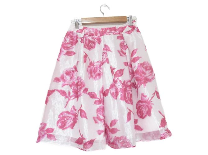 Autre Marque Organza-Rock mit Blumenmuster M'S GRACY Pink