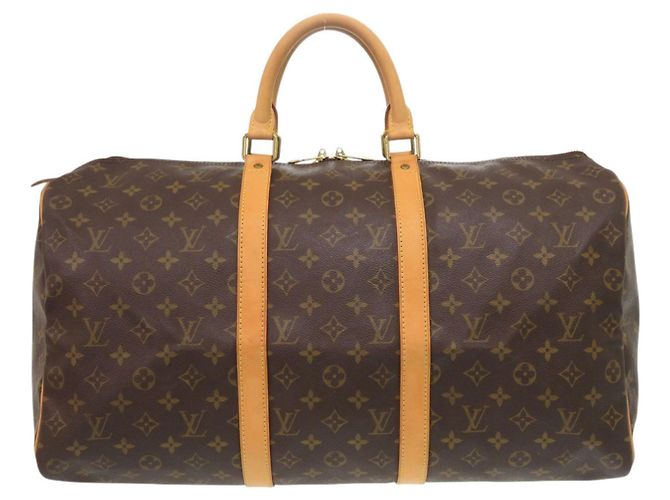 Sac Boston Keepall 50 Monogram Louis Vuitton Marron Monogramme