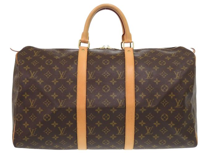 Sac Boston Keepall 50 Monogram Louis Vuitton Marron Monogramme