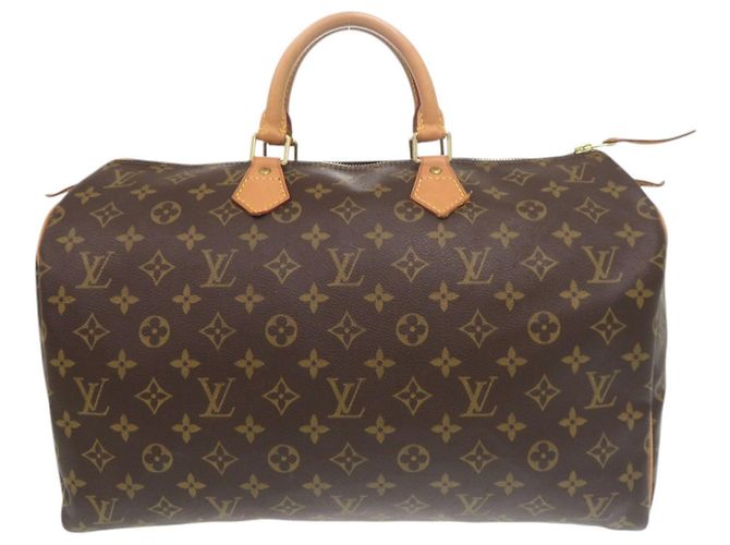 Sac à main Louis Vuitton Speedy 40 Monogram Marron Monogramme