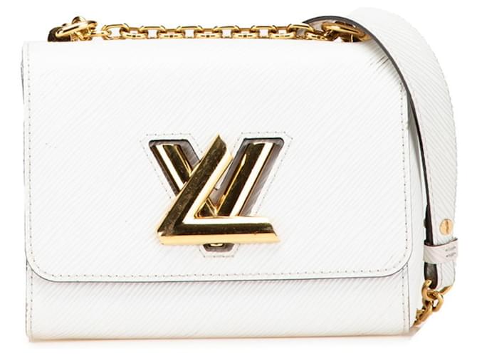 Louis Vuitton Epi Twist PM Crossbody Chain Shoulder Bag White Leather  ref.2612367