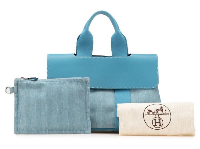 Borsa a mano Hermès Valparaiso PM Blu