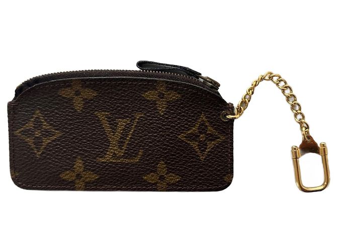 Louis Vuitton First Edition Vintage Pochette Cles Key Case Rare Brown