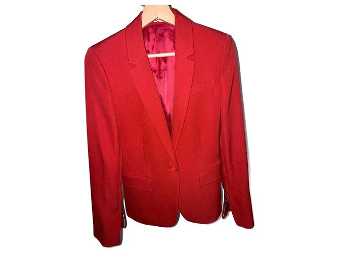 Blazer rojo de lana Givenchy Roja