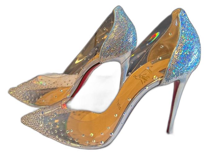 Christian Louboutin Silvery Heels