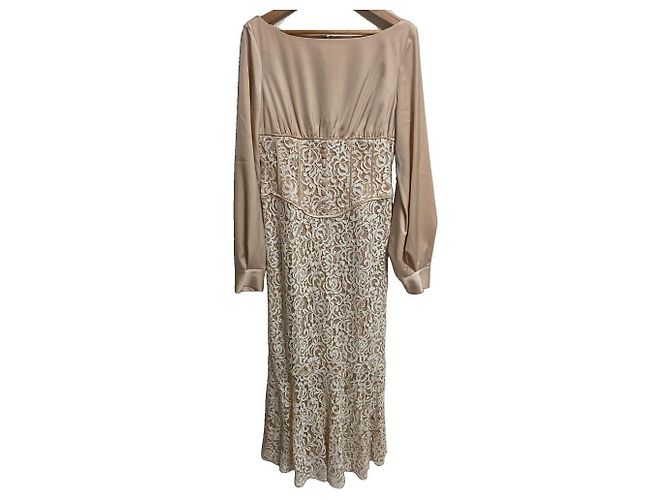 Autre Marque Spitzenkleid eimy istoire Beige