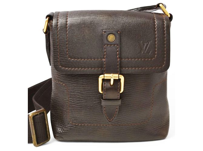 Borsa a Spalla da Uomo Louis Vuitton Coffee Utah Yuma Marrone