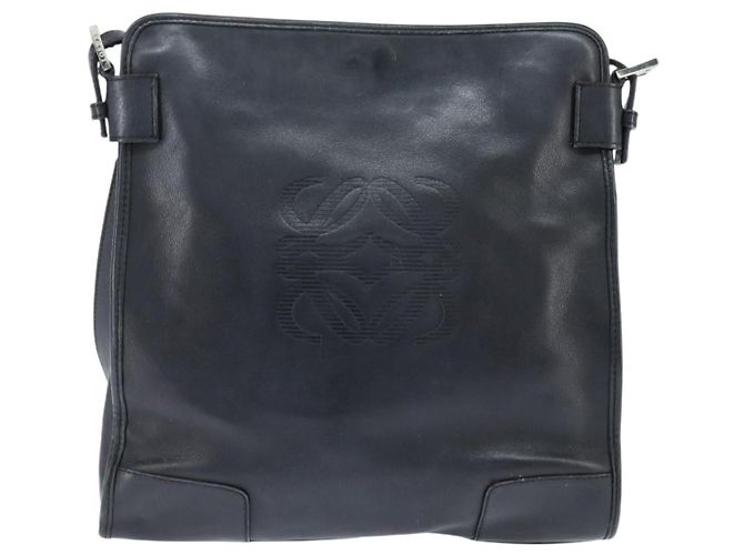 Loewe Anagram Shoulder Bag Leather Black