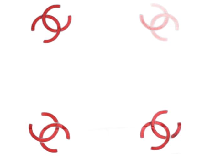 Chanel Red Silk Scarf 