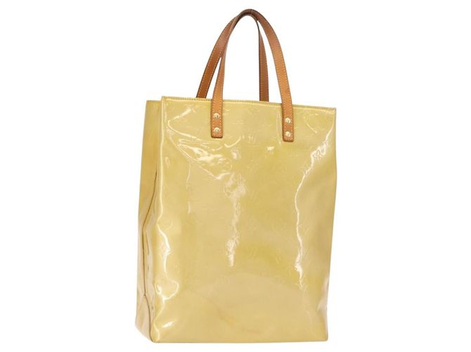 Borsa Reade Monogram Vernis MM Louis Vuitton Beige